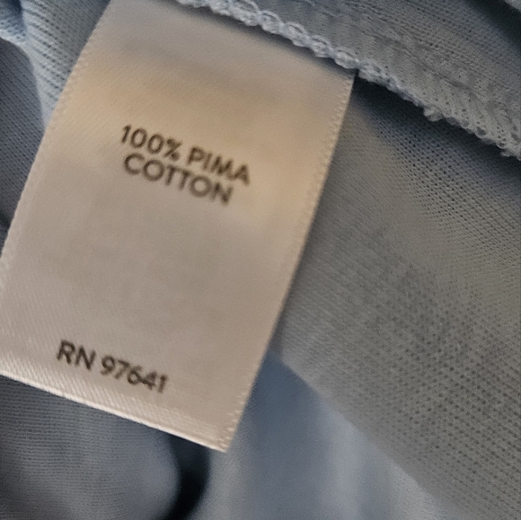 Women's Light Blue V-Neck Top - Picture 4 of 5